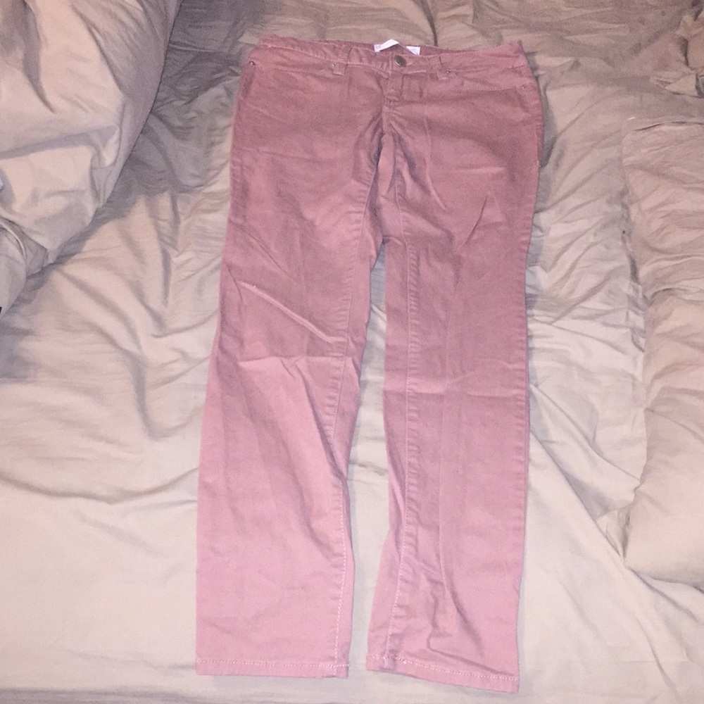 Nude pink jeans